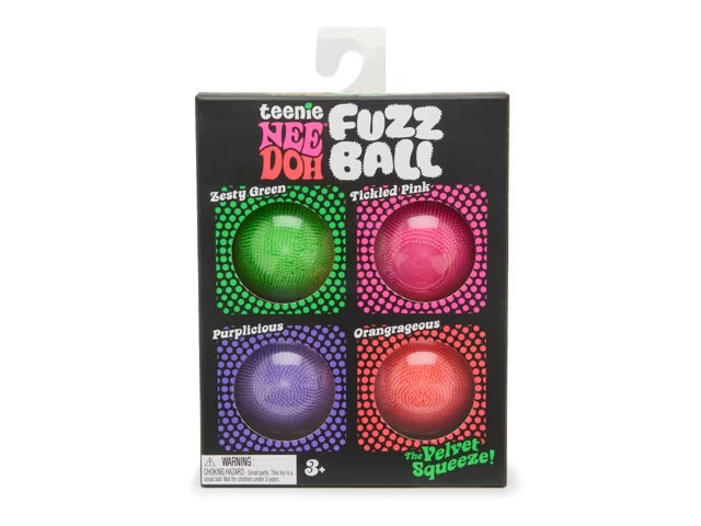 Needoh 4 pack Teenie Fuzz Ball